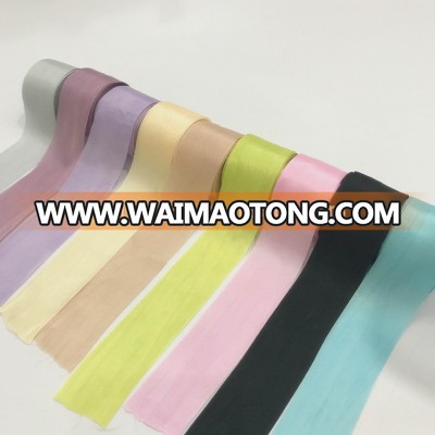 new colors wholesales 32mm hand dyed 100% pure shibori silk ribbon satin ribbon for embroidery home decoration