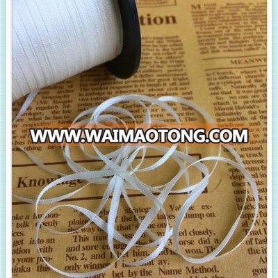 wholesales 2mm*300mts/roll shibori normal silk ribbon for embroidery home decoration,undyed color